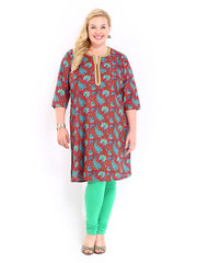 Anouk Women Red Printed Kurta