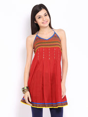 Anouk Women Red Printed Kurta