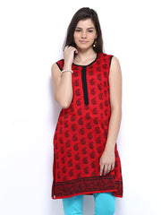 Anouk Women Red Printed Kurta