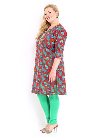 Anouk Women Red Printed Kurta