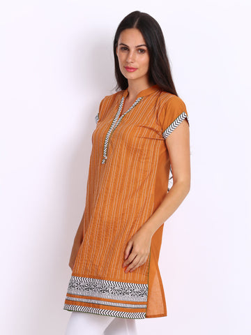 Anouk Women Rust Orange Kurta