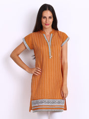 Anouk Women Rust Orange Kurta