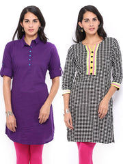 Anouk Women Selection of 2 Printed Kurtas