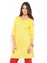 Anouk Women Yellow Kurta