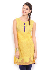 Anouk Women Yellow Printed Kurta