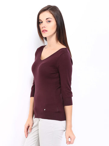 Arrow Woman Burgundy Top