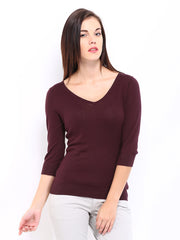 Arrow Woman Burgundy Top