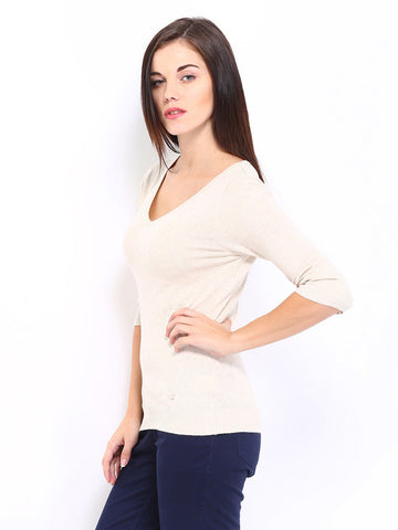 Arrow Woman Beige Sweater