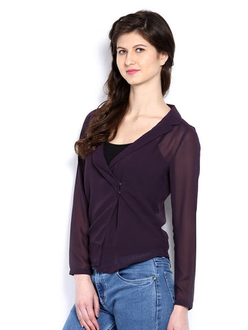 Arrow Woman Dark Purple Top