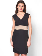 Athena Black Sheath Dress