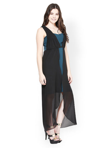 Athena Green &amp; Black Maxi Dress