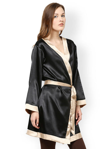 Athena Women Black Robe