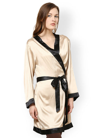 Athena Women Cream Coloured Robe