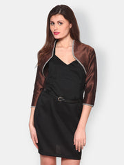 Athena Women Brown Shrug
