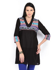 Aurelia Women Black Kurta