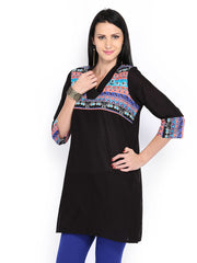 Aurelia Women Black Kurta