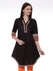 Aurelia Women Black Kurta