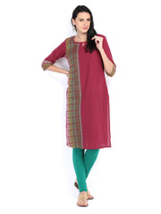 Aurelia Women Burgundy Kurta