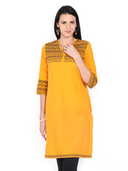 Aurelia Women Orange Kurta
