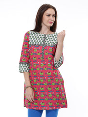 Aurelia Women Pink Printed Kurta