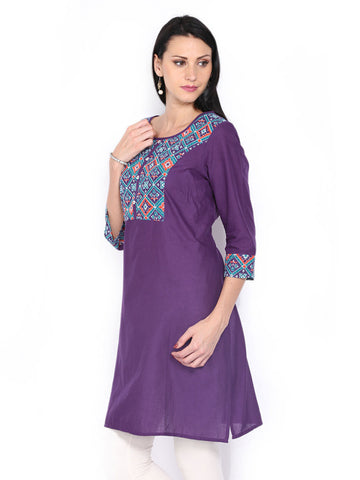 Aurelia Women Purple Kurta