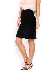 Avirate Black Pencil Skirt
