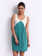 Avirate Green &amp; Off-White Jersey Dress