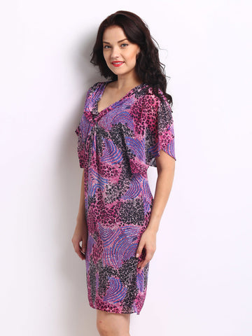 Avirate Multi-Coloured Animal Print Shift Dress