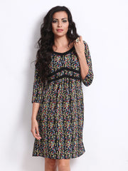 Avirate Multi-Coloured Printed Shift Dress