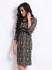 Avirate Multi-Coloured Printed Shift Dress