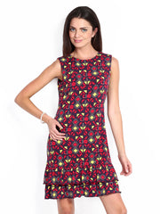 Avirate Multi-Coloured Printed Tailored Dress