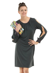 Avirate Women Charcoal Grey Dress