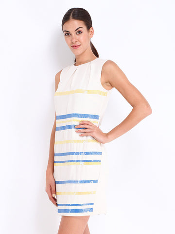 Avirate Off-White Shift Dress