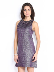 Avirate Purple Shift Dress
