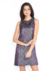 Avirate Purple Shift Dress