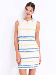 Avirate Off-White Shift Dress