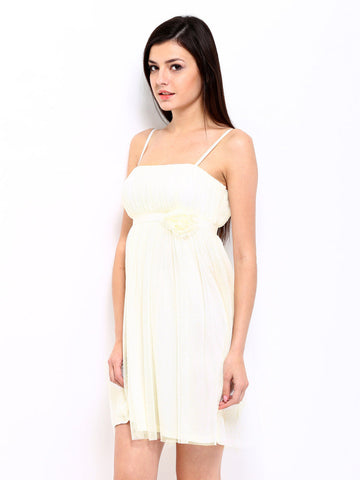 Avirate White Lace Tube Dress