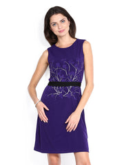 Avirate Purple Tailored Dress