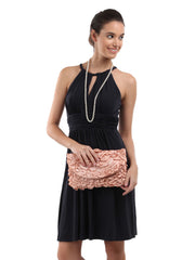 Avirate Navy Solid Dress
