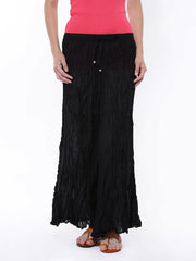 BIBA Women Black Farshi Trousers