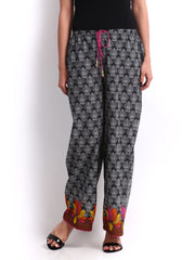 BIBA Women Black Printed Palazzo Pants