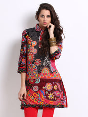 BIBA Women Multi-Coloured Rockstar Printed Kurta