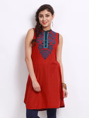 BIBA Women Red Kurta