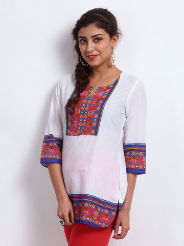 BIBA Women White Kurti