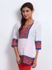 BIBA Women White Kurti