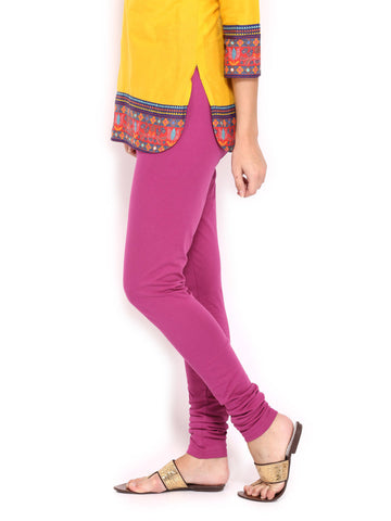 BIBA Women Pink Churidar Leggings