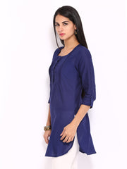 BIBA Women Navy Kurta