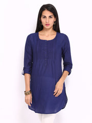 BIBA Women Navy Kurta