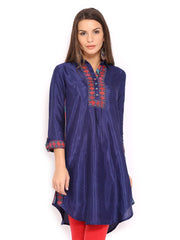 BIBA Women Navy Kurta