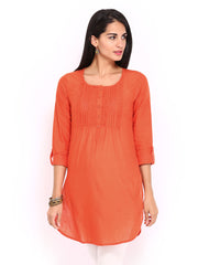 BIBA Women Orange Kurta